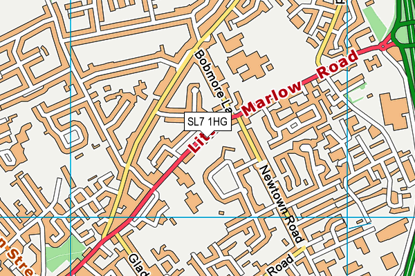 SL7 1HG map - OS VectorMap District (Ordnance Survey) SL7 1HG map - OS VectorMap District (Ordnance Survey)