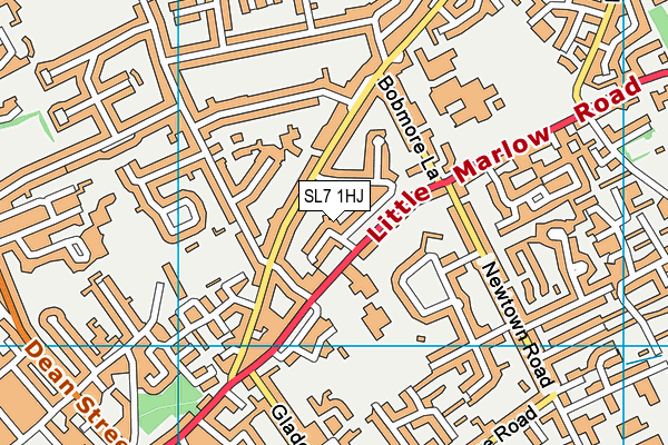 SL7 1HJ map - OS VectorMap District (Ordnance Survey) SL7 1HJ map - OS VectorMap District (Ordnance Survey)