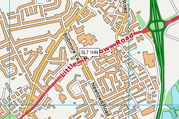 SL7 1HN map - OS VectorMap District (Ordnance Survey)