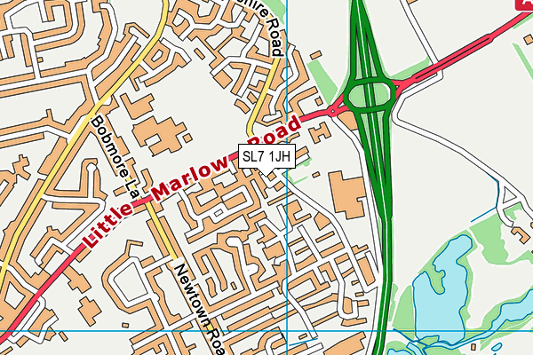 SL7 1JH map - OS VectorMap District (Ordnance Survey)