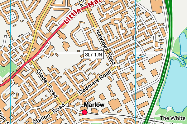 SL7 1JN map - OS VectorMap District (Ordnance Survey) SL7 1JN map - OS VectorMap District (Ordnance Survey)