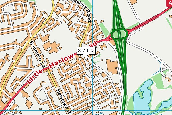 SL7 1JQ map - OS VectorMap District (Ordnance Survey)