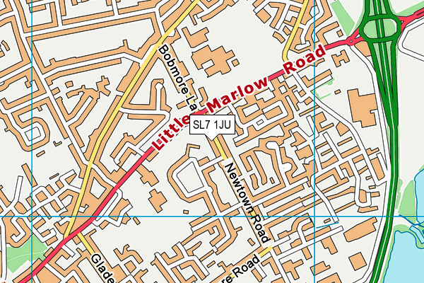 SL7 1JU map - OS VectorMap District (Ordnance Survey) SL7 1JU map - OS VectorMap District (Ordnance Survey)