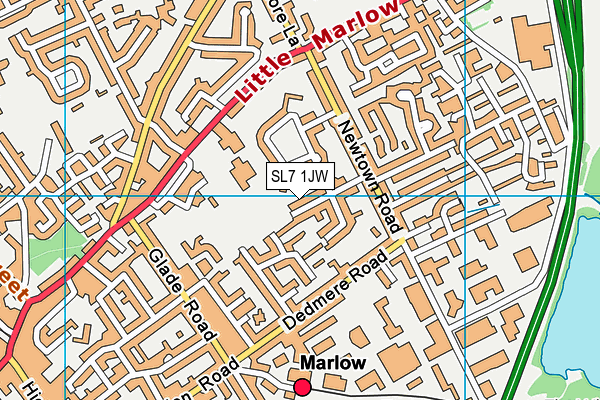 SL7 1JW map - OS VectorMap District (Ordnance Survey) SL7 1JW map - OS VectorMap District (Ordnance Survey)