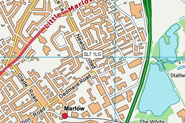 SL7 1LG map - OS VectorMap District (Ordnance Survey) SL7 1LG map - OS VectorMap District (Ordnance Survey)