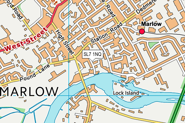 SL7 1NQ map - OS VectorMap District (Ordnance Survey) SL7 1NQ map - OS VectorMap District (Ordnance Survey)