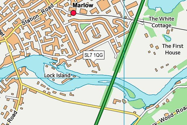SL7 1QG map - OS VectorMap District (Ordnance Survey) SL7 1QG map - OS VectorMap District (Ordnance Survey)