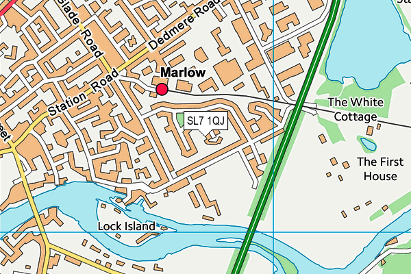 SL7 1QJ map - OS VectorMap District (Ordnance Survey) SL7 1QJ map - OS VectorMap District (Ordnance Survey)