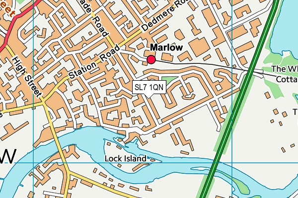 SL7 1QN map - OS VectorMap District (Ordnance Survey) SL7 1QN map - OS VectorMap District (Ordnance Survey)