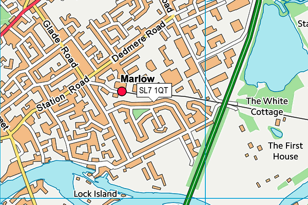 SL7 1QT map - OS VectorMap District (Ordnance Survey) SL7 1QT map - OS VectorMap District (Ordnance Survey)