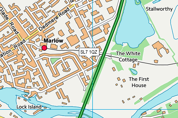SL7 1QZ map - OS VectorMap District (Ordnance Survey)