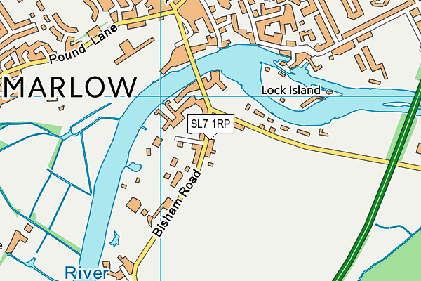 SL7 1RP map - OS VectorMap District (Ordnance Survey)