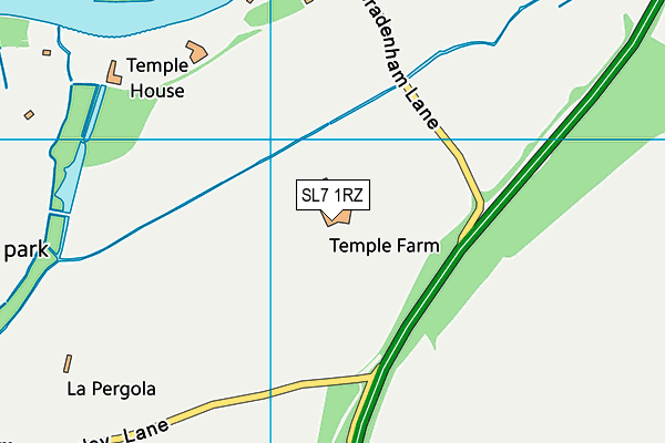 SL7 1RZ map - OS VectorMap District (Ordnance Survey) SL7 1RZ map - OS VectorMap District (Ordnance Survey)