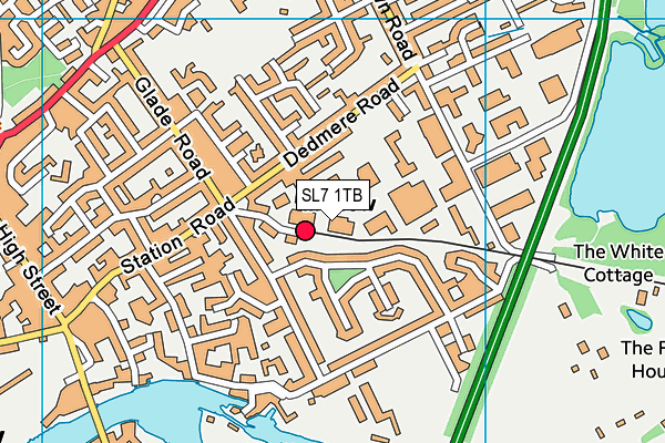 SL7 1TB map - OS VectorMap District (Ordnance Survey) SL7 1TB map - OS VectorMap District (Ordnance Survey)