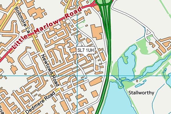 SL7 1UH map - OS VectorMap District (Ordnance Survey)