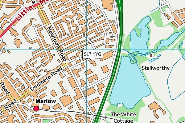 SL7 1YG map - OS VectorMap District (Ordnance Survey) SL7 1YG map - OS VectorMap District (Ordnance Survey)