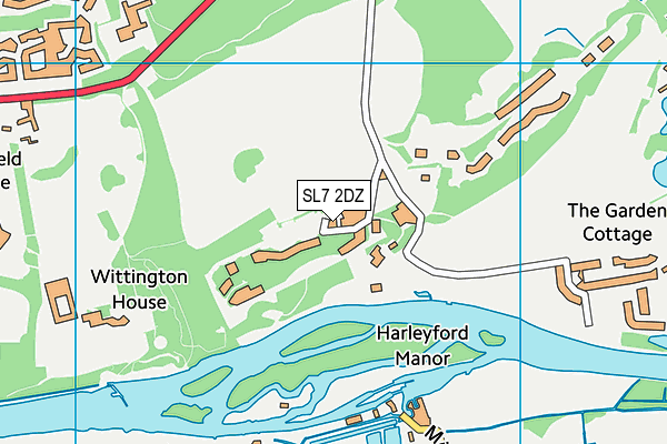 SL7 2DZ map - OS VectorMap District (Ordnance Survey) SL7 2DZ map - OS VectorMap District (Ordnance Survey)