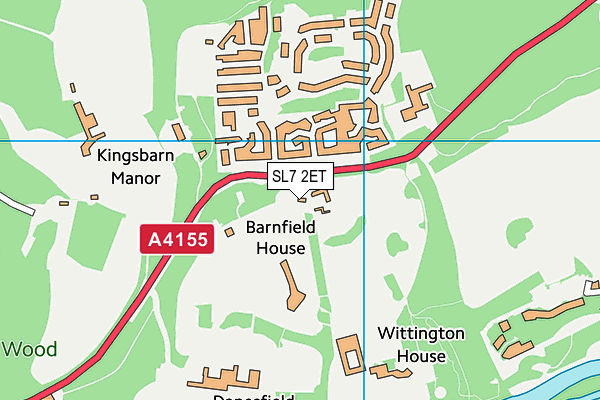 SL7 2ET map - OS VectorMap District (Ordnance Survey) SL7 2ET map - OS VectorMap District (Ordnance Survey)