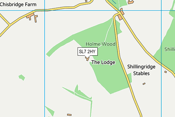 SL7 2HY map - OS VectorMap District (Ordnance Survey) SL7 2HY map - OS VectorMap District (Ordnance Survey)