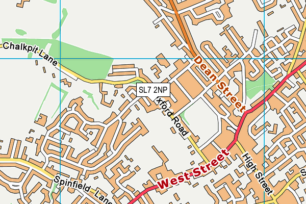 SL7 2NP map - OS VectorMap District (Ordnance Survey) SL7 2NP map - OS VectorMap District (Ordnance Survey)