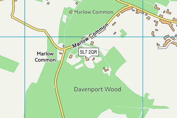 SL7 2QR map - OS VectorMap District (Ordnance Survey)
