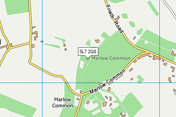 SL7 2QS map - OS VectorMap District (Ordnance Survey) SL7 2QS map - OS VectorMap District (Ordnance Survey)
