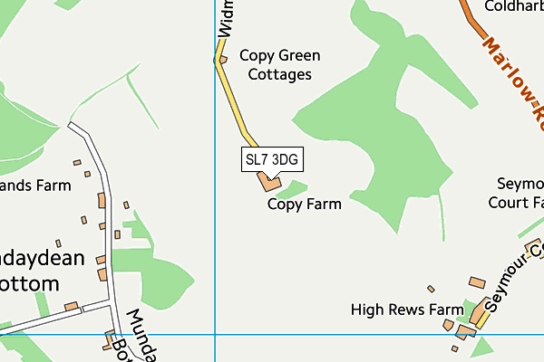 SL7 3DG map - OS VectorMap District (Ordnance Survey) SL7 3DG map - OS VectorMap District (Ordnance Survey)