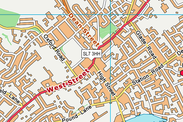 SL7 3HH map - OS VectorMap District (Ordnance Survey) SL7 3HH map - OS VectorMap District (Ordnance Survey)