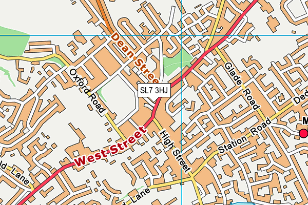 SL7 3HJ map - OS VectorMap District (Ordnance Survey) SL7 3HJ map - OS VectorMap District (Ordnance Survey)