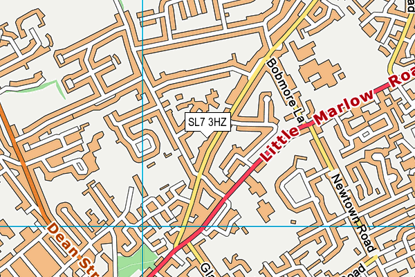 SL7 3HZ map - OS VectorMap District (Ordnance Survey) SL7 3HZ map - OS VectorMap District (Ordnance Survey)