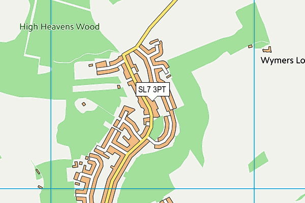 SL7 3PT map - OS VectorMap District (Ordnance Survey) SL7 3PT map - OS VectorMap District (Ordnance Survey)