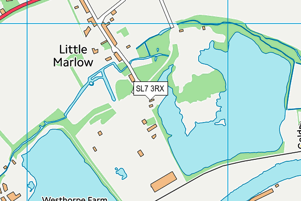 SL7 3RX map - OS VectorMap District (Ordnance Survey) SL7 3RX map - OS VectorMap District (Ordnance Survey)