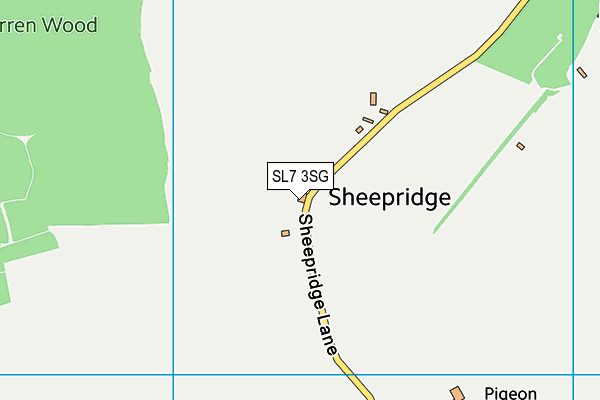 SL7 3SG map - OS VectorMap District (Ordnance Survey) SL7 3SG map - OS VectorMap District (Ordnance Survey)