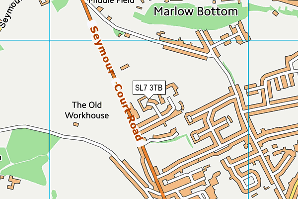 SL7 3TB map - OS VectorMap District (Ordnance Survey) SL7 3TB map - OS VectorMap District (Ordnance Survey)