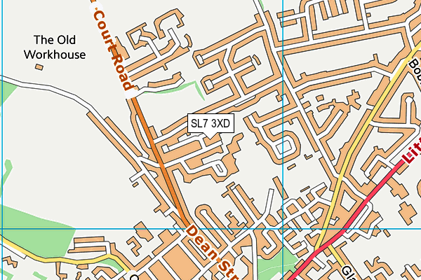 SL7 3XD map - OS VectorMap District (Ordnance Survey) SL7 3XD map - OS VectorMap District (Ordnance Survey)