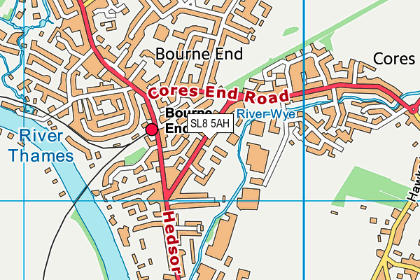 SL8 5AH map - OS VectorMap District (Ordnance Survey)