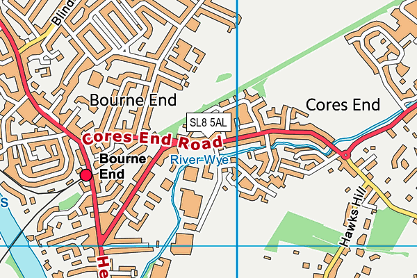 SL8 5AL map - OS VectorMap District (Ordnance Survey) SL8 5AL map - OS VectorMap District (Ordnance Survey)