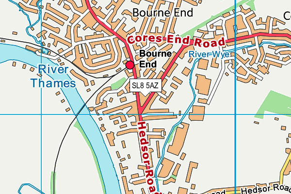 SL8 5AZ map - OS VectorMap District (Ordnance Survey) SL8 5AZ map - OS VectorMap District (Ordnance Survey)