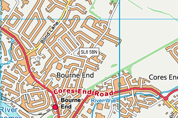 SL8 5BN map - OS VectorMap District (Ordnance Survey) SL8 5BN map - OS VectorMap District (Ordnance Survey)