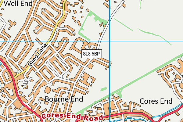 SL8 5BP map - OS VectorMap District (Ordnance Survey) SL8 5BP map - OS VectorMap District (Ordnance Survey)
