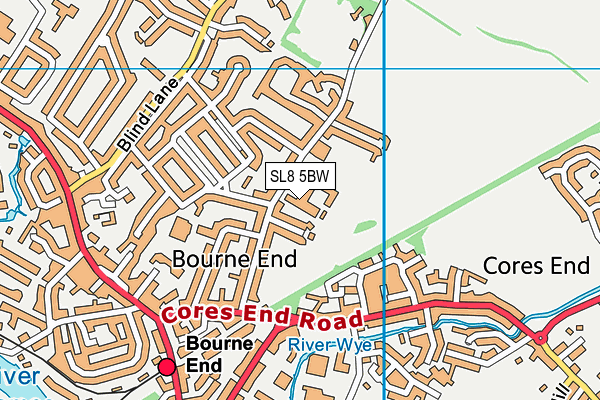 SL8 5BW map - OS VectorMap District (Ordnance Survey) SL8 5BW map - OS VectorMap District (Ordnance Survey)