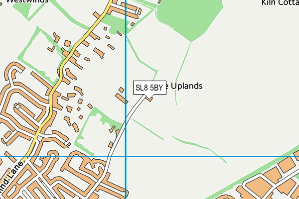 SL8 5BY map - OS VectorMap District (Ordnance Survey) SL8 5BY map - OS VectorMap District (Ordnance Survey)