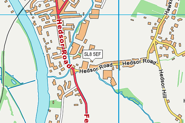 SL8 5EF map - OS VectorMap District (Ordnance Survey) SL8 5EF map - OS VectorMap District (Ordnance Survey)