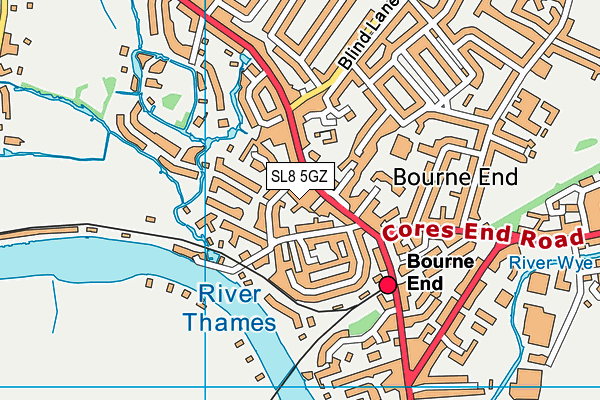SL8 5GZ map - OS VectorMap District (Ordnance Survey) SL8 5GZ map - OS VectorMap District (Ordnance Survey)