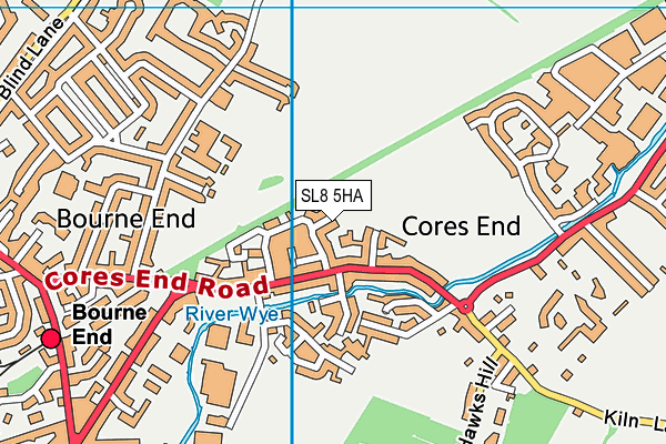 SL8 5HA map - OS VectorMap District (Ordnance Survey) SL8 5HA map - OS VectorMap District (Ordnance Survey)