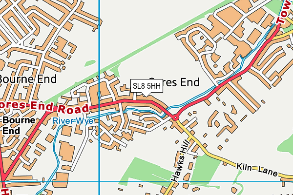 SL8 5HH map - OS VectorMap District (Ordnance Survey) SL8 5HH map - OS VectorMap District (Ordnance Survey)