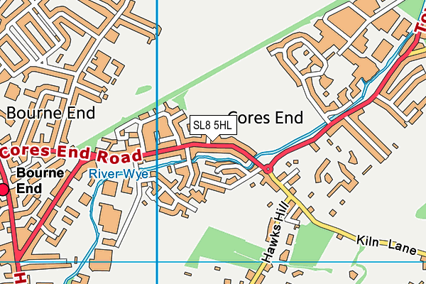 SL8 5HL map - OS VectorMap District (Ordnance Survey)