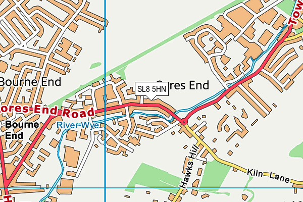SL8 5HN map - OS VectorMap District (Ordnance Survey) SL8 5HN map - OS VectorMap District (Ordnance Survey)