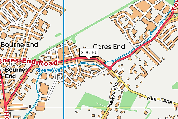 SL8 5HU map - OS VectorMap District (Ordnance Survey) SL8 5HU map - OS VectorMap District (Ordnance Survey)