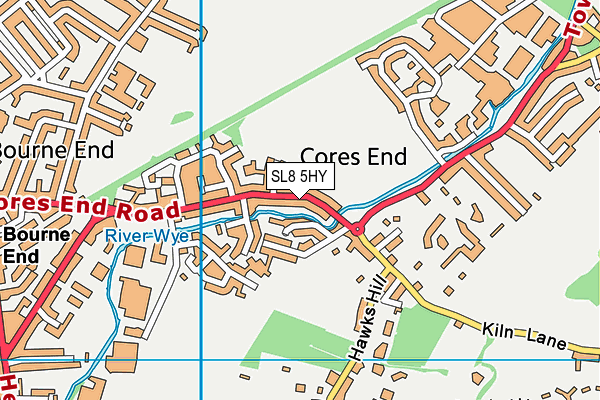 SL8 5HY map - OS VectorMap District (Ordnance Survey)